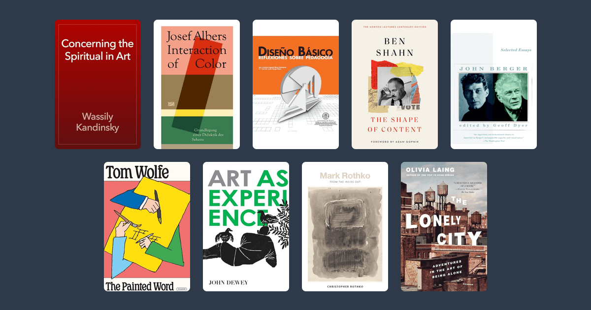 Covers from the The best books on abstract painting reading list