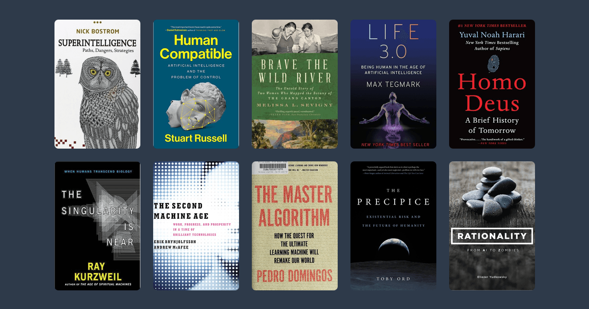 Covers from the Essential AI safety and alignment reading list reading list