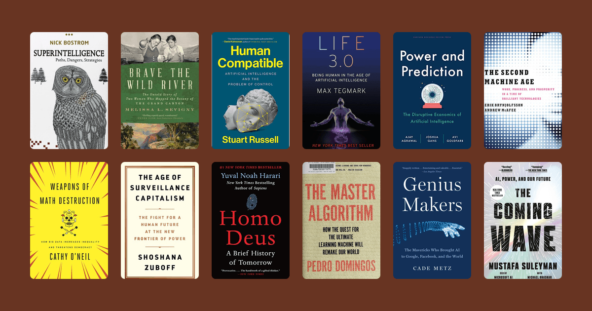 Covers from the The best books on Artificial Intelligence reading list