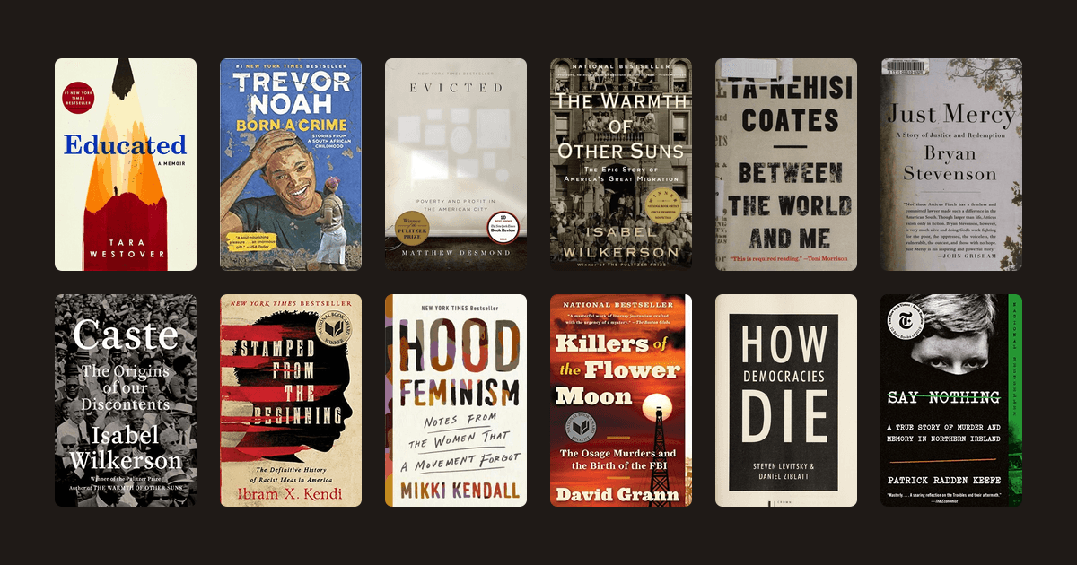 Covers from the Barack Obama reading list