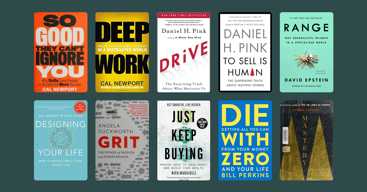 Covers from the The best books on career navigation reading list