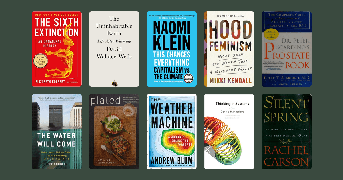 Covers from the The best books on climate change reading list