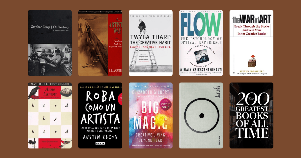 Covers from the The best books on creativity reading list
