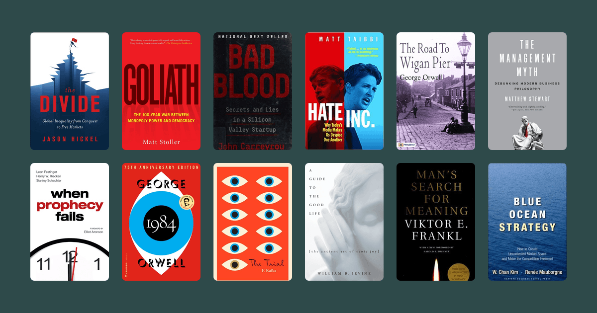 Book covers from the David Heinemeier Hansson's reading list reading list