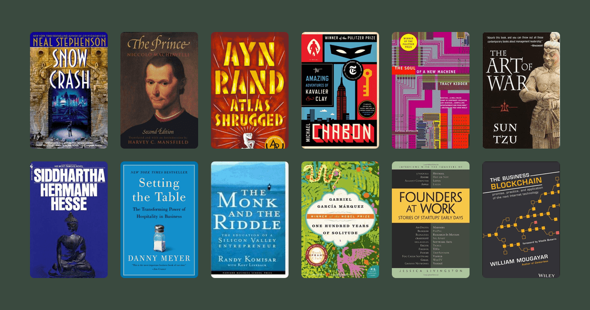 Book covers from the Fred Wilson's reading list reading list