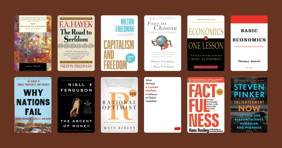 Covers from the The best books on free markets & human progress reading list