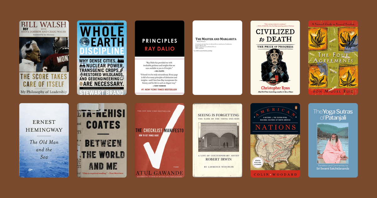 Book covers from the Jack Dorsey's reading list reading list