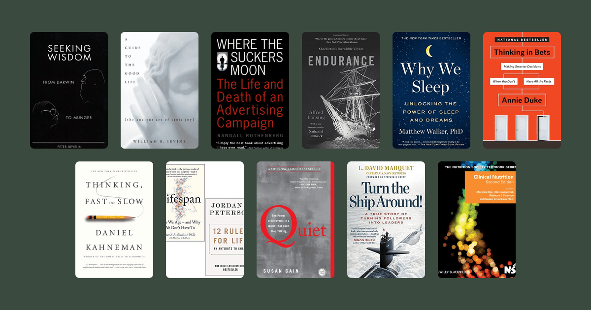 Book covers from the Jason Fried's reading list reading list