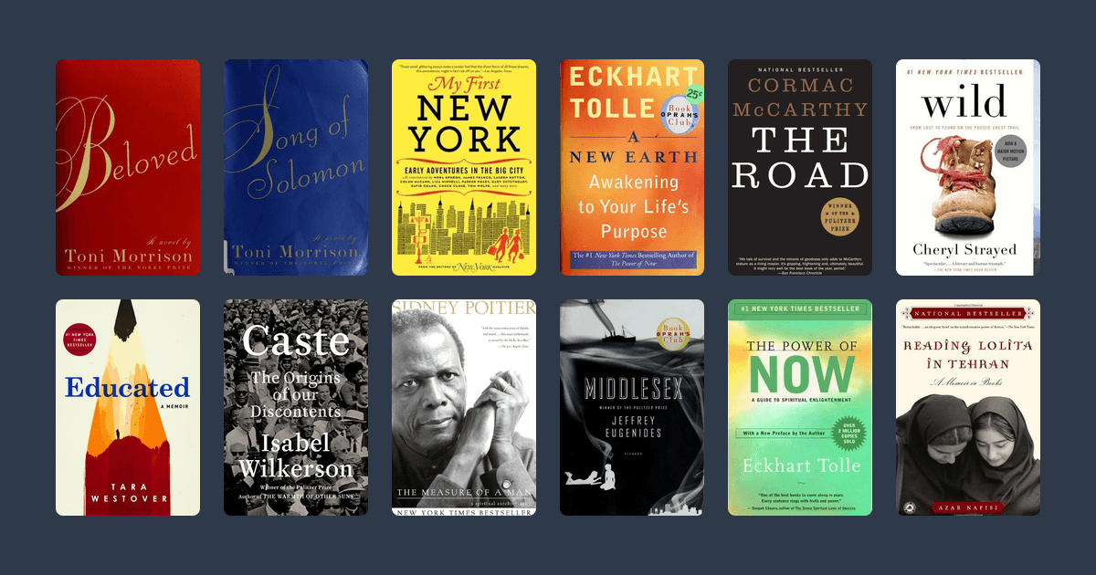 Covers from the Oprah Winfrey reading list