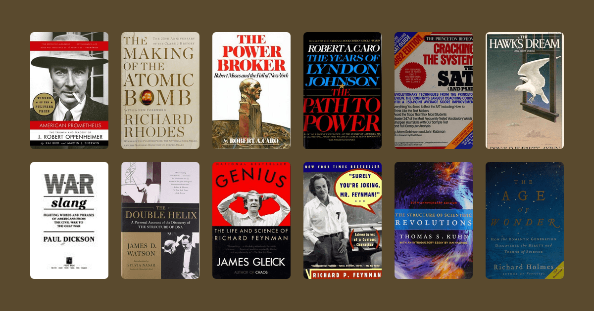 Covers from the Patrick Collison reading list