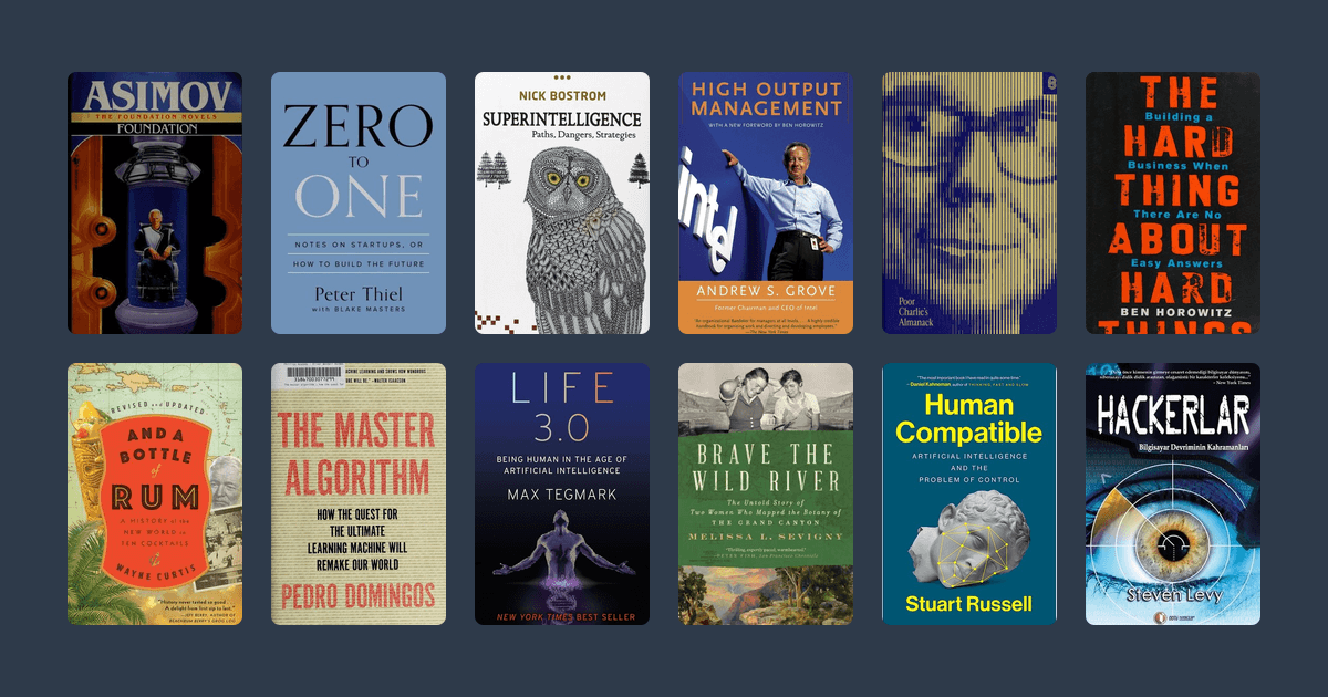 Covers from the Sam Altman reading list