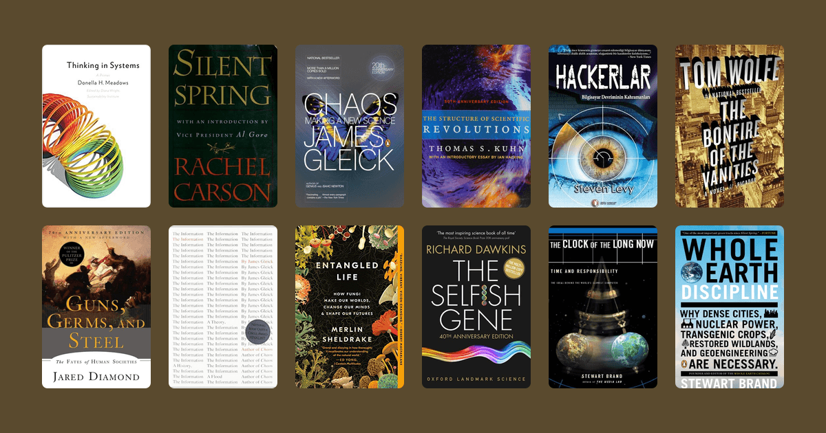 Covers from the Stewart Brand reading list