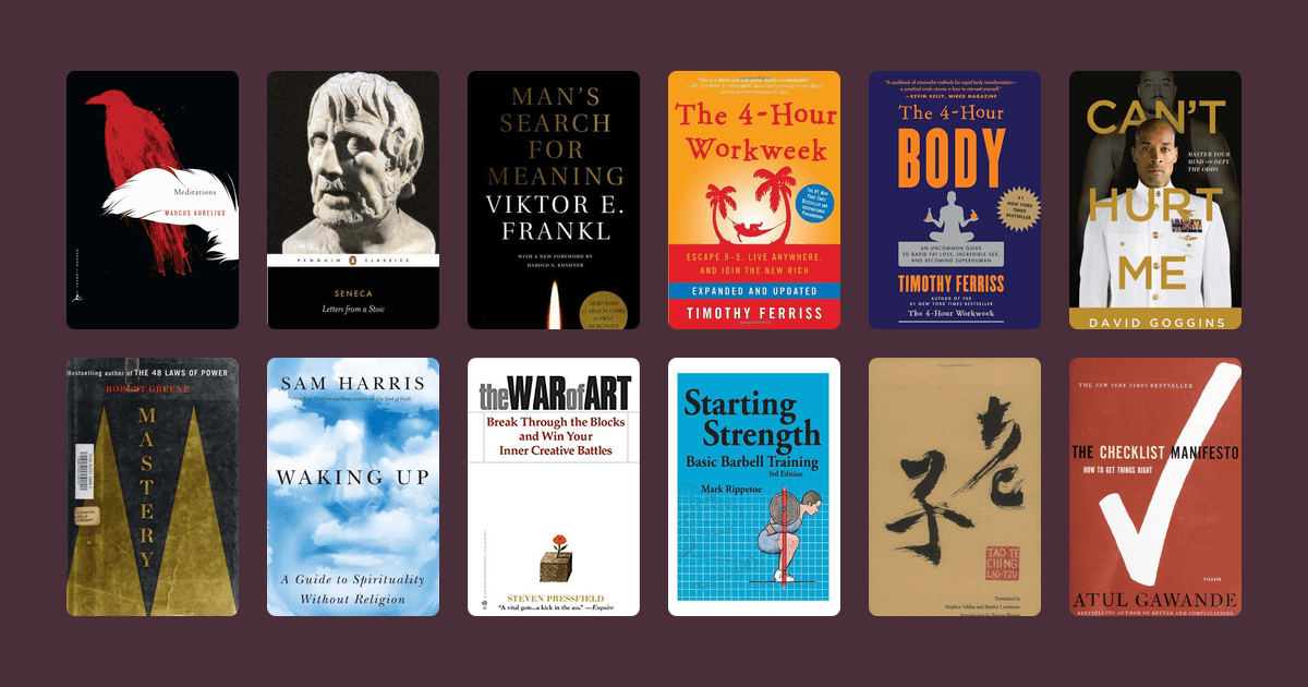 Covers from the Tim Ferriss reading list