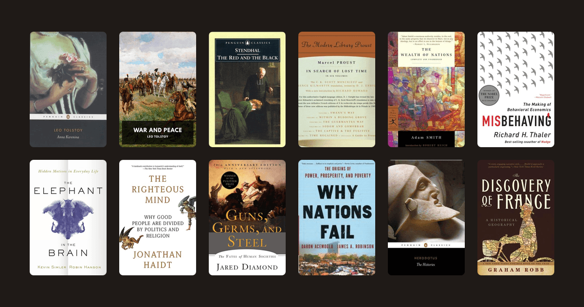Covers from the Tyler Cowen reading list